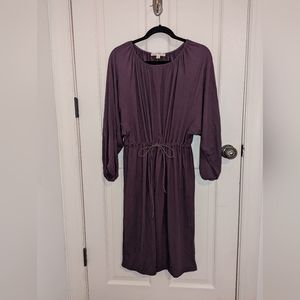 Mimu Maxi Purple Drawstring Dress